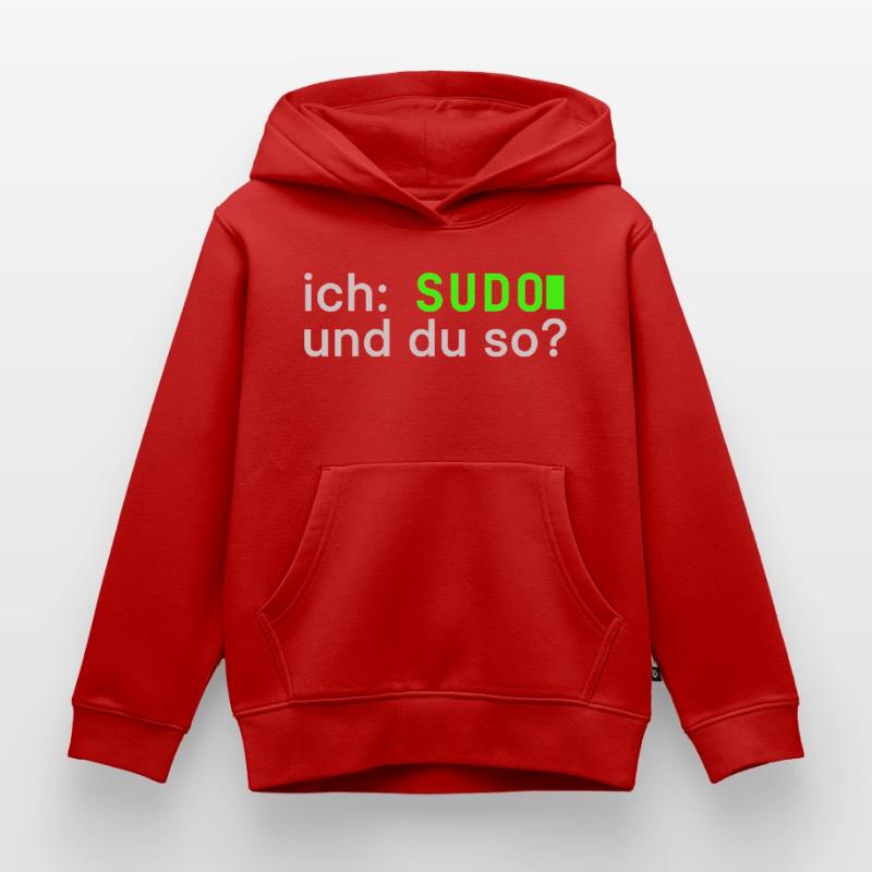 ich: SUDO und du so? Linux Spruch - Programmierer Kinder Premium Organic Hoodie