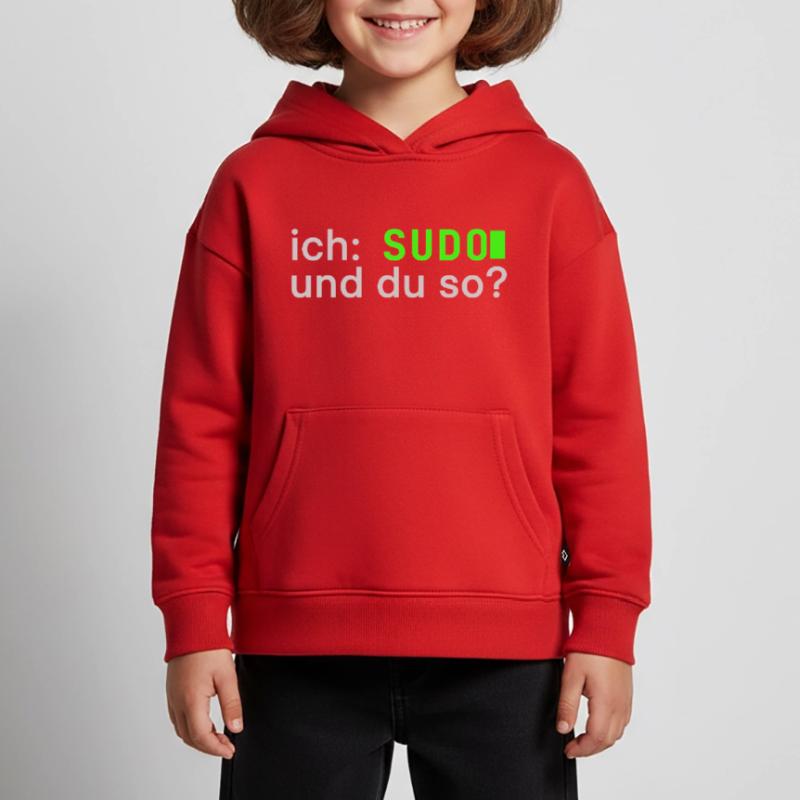 ich: SUDO und du so? Linux Spruch - Programmierer Kinder Premium Organic Hoodie