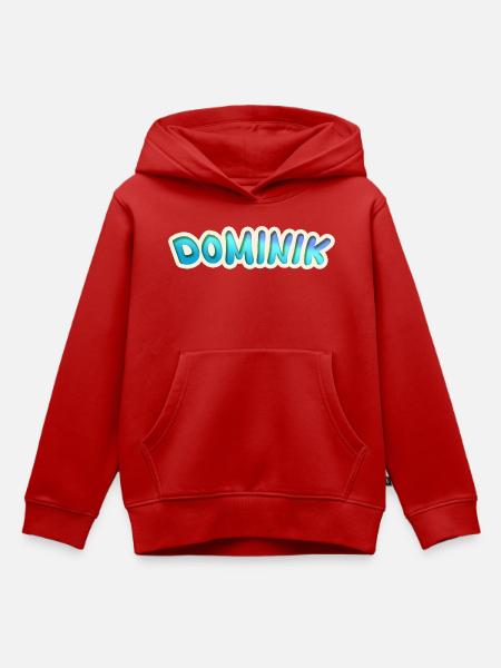 Beruf Dominik - Kinder Premium Organic Hoodie - Rot