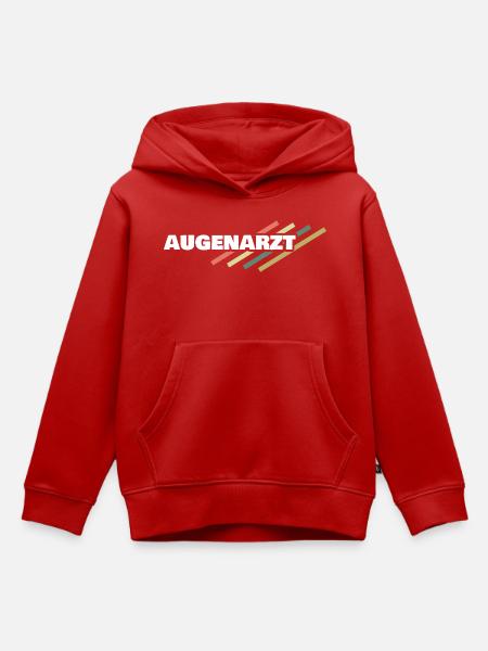 Augenarzt - Kinder Premium Organic Hoodie - Rot