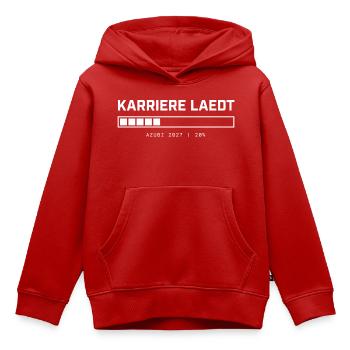 Karriere Lädt Azubi 2027 – Ladebalken Vektor - Kinder Premium Organic Hoodie - Rot - Vorne - AI Model Kid Female (0cm)