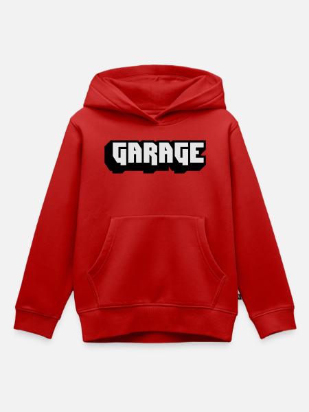 Garage-Musik - Kinder Premium Organic Hoodie - Rot
