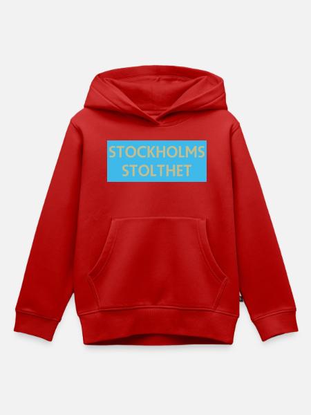 Stockholmer Stolz - Kinder Premium Organic Hoodie - Rot