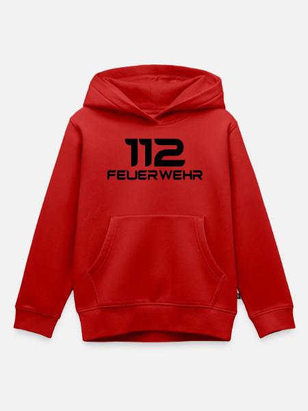 Feuerwehr 112 - Shirt - Kinder Premium Organic Hoodie - Rot