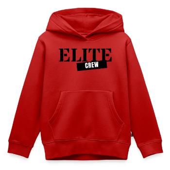 Équipage d’élite - Membre de l’équipe de groupe de groupe - Sweat Premium à capuche enfant bio - rouge - Devant - AI Model Kid Female (0cm)