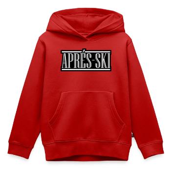Après-ski - Sweat Premium à capuche enfant bio - rouge - Devant - AI Model Kid Female (0cm)