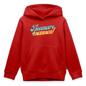 Homme serviteur - Ove Sundberg - Sweat Premium à capuche enfant bio - rouge - Devant - AI Model Kid Female (0cm)