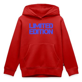 limited_edition - Kinder Premium Organic Hoodie - Rot - Vorne - AI Model Kid Female (0cm)