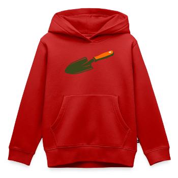 Shovel Trowel Treasure Hunt Garden - Kids Premium Organic Hoodie - red - Front - AI Model Kid Female (0cm)