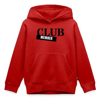 Club Member - Verein Mitglied Team Party Gruppe - Kinder Premium Organic Hoodie - Rot - Vorne - AI Model Kid Female (0cm)