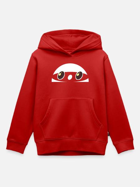 Cartoon-Figur  - Kinder Premium Organic Hoodie - Rot