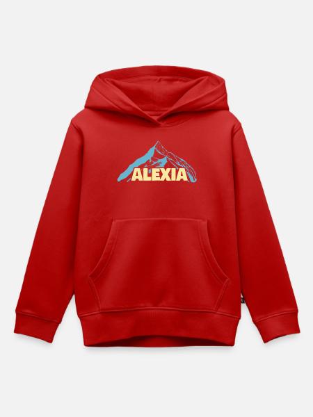 Alexia - Kinder Premium Organic Hoodie - Rot