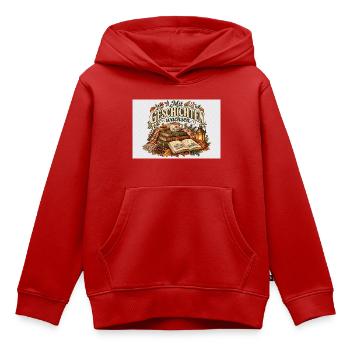 Mit Geschichten wachsen - Kinder Premium Organic Hoodie - Rot - Vorne - AI Model Kid Female (0cm)