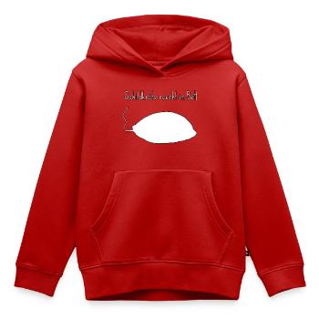 Schildkröte lustiger Wortwitz, zweideutiger Humor - Kinder Premium Organic Hoodie - Rot - Vorne - AI Model Kid Female (0cm)