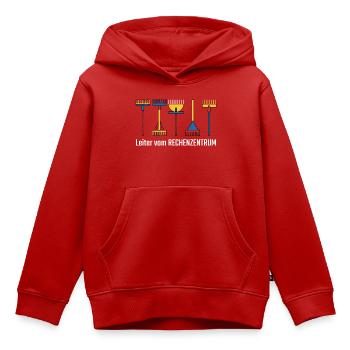 Rechenzentrum Gärtner Garten Gartenarbeit - Kinder Premium Organic Hoodie - Rot - Vorne - AI Model Kid Female (0cm)