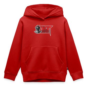 Ritter Knight Gaming E-Sports Logo - Kids Premium Organic Hoodie - red - Front - AI Model Kid Female (0cm)