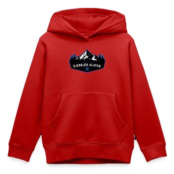 Djerdjer_Alayen_2 - Kinder Premium Organic Hoodie - Rot - Vorne - AI Model Kid Female (0cm)