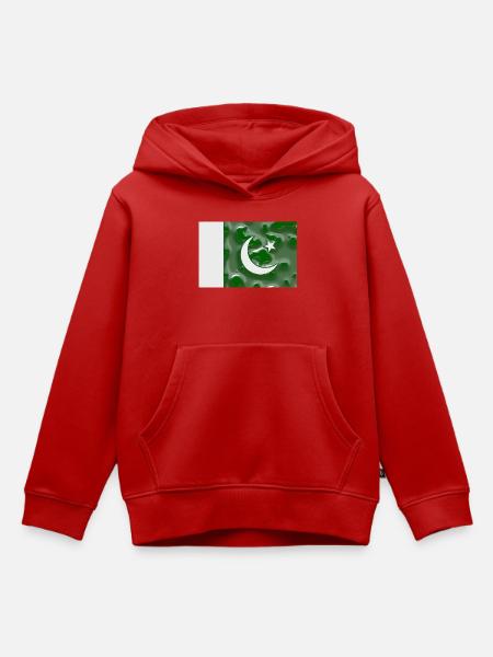 Pakistan Pakistan - Kinder Premium Organic Hoodie - Rot