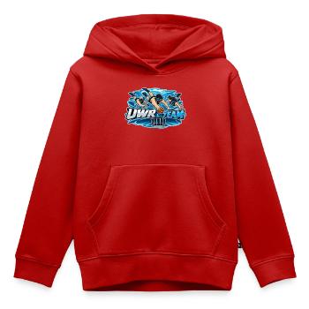 UWR Team Wasserrugby Logo - Kinder Premium Organic Hoodie - Rot - Vorne - AI Model Kid Female (0cm)