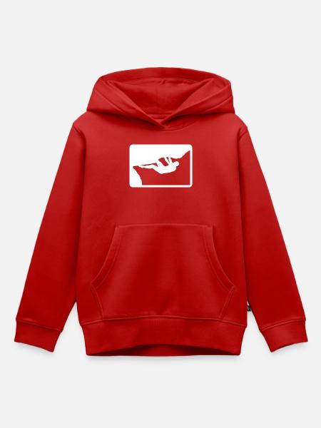 Outdoor Boulderer - Kinder Premium Organic Hoodie - Rot