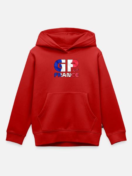 france_gp - Kinder Premium Organic Hoodie - Rot