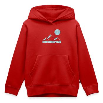 Bergsport dufourspitze - Kinder Premium Organic Hoodie - Rot - Vorne - AI Model Kid Female (0cm)