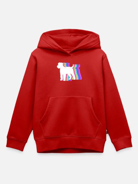 Wheaten Terrier - Kinder Premium Organic Hoodie - Rot
