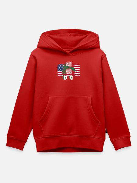 Iran Iranisch Frieden Stolz - Kinder Premium Organic Hoodie - Rot