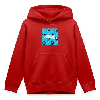 Hamburg Hafen - Kinder Premium Organic Hoodie - Rot - Vorne - AI Model Kid Female (0cm)