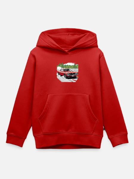 Klassische Auto-Drift in Rot - Kinder Premium Organic Hoodie - Rot