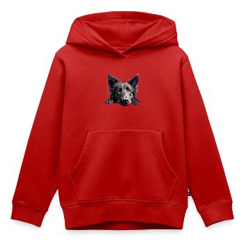 Belgian Sheepdog - Kinder Premium Organic Hoodie - Rot - Vorne - AI Model Kid Female (0cm)