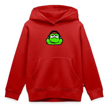 Frosch Gamer Headset Nerd zocken Kopfhörer Spielen - Kinder Premium Organic Hoodie - Rot - Vorne - AI Model Kid Female (0cm)