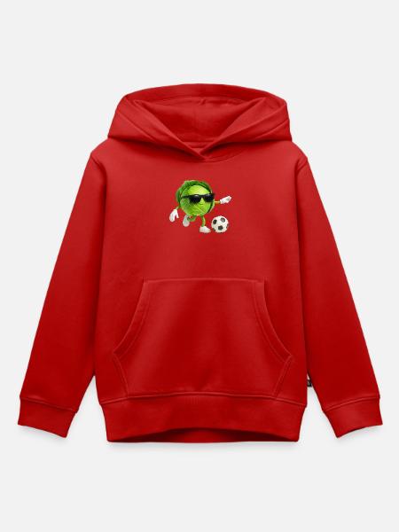 Kohl Fußball - Kinder Premium Organic Hoodie - Rot