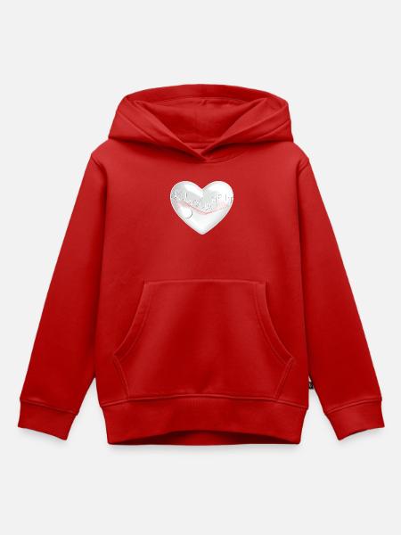 KLARHEIT – Der Blick nach innen - Kinder Premium Organic Hoodie - Rot