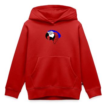Papagei - Kinder Premium Organic Hoodie - Rot - Vorne - AI Model Kid Female (0cm)