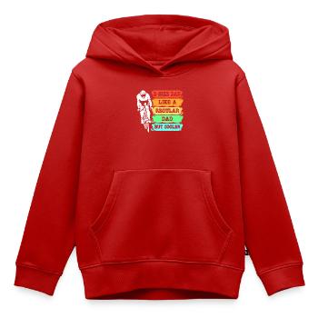 E-Bike EBike E Bike - Kinder Premium Organic Hoodie - Rot - Vorne - AI Model Kid Female (0cm)