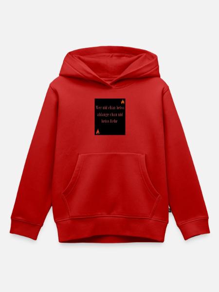 Chilli for life - Kinder Premium Organic Hoodie - Rot