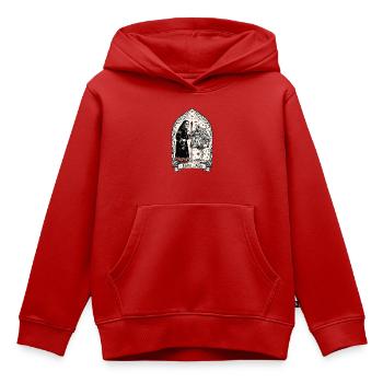 Baba Yaga Dunkle Slawische Hexenkunst - Kinder Premium Organic Hoodie - Rot - Vorne - AI Model Kid Female (0cm)