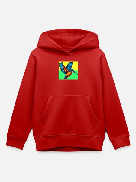 Eisvogel - Kinder Premium Organic Hoodie - Rot