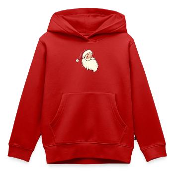 Santa Claus - Kids Premium Organic Hoodie - red - Front - AI Model Kid Female (0cm)