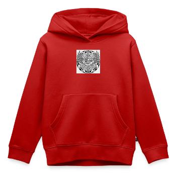 Leben und Leben Lassen Maori Mandala - Kinder Premium Organic Hoodie - Rot - Vorne - AI Model Kid Female (0cm)