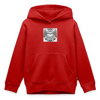LaVida Loca Wing Kreis Tattoo - Kinder Premium Organic Hoodie - Rot - Vorne - AI Model Kid Female (0cm)
