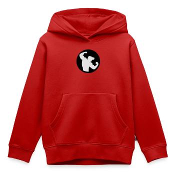 Bodybuilding Muskelprotz 2farbig - Kinder Premium Organic Hoodie - Rot - Vorne - AI Model Kid Female (0cm)