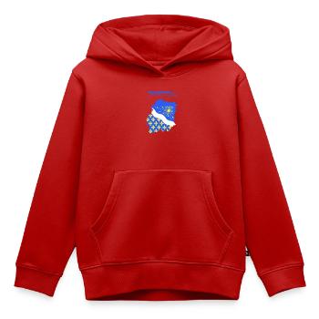 Essonne - Kids Premium Organic Hoodie - red - Front - AI Model Kid Female (0cm)