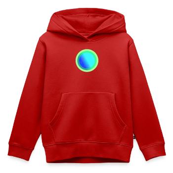 Conception de constellations bleues célestes - Sweat Premium à capuche enfant bio - rouge - Devant - AI Model Kid Female (0cm)
