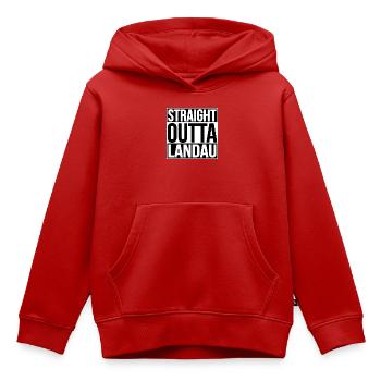 Straight Outta Landau - Kinder Premium Organic Hoodie - Rot - Vorne - AI Model Kid Female (0cm)