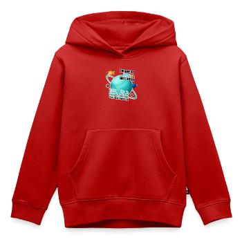 Je suis plutôt du genre Uranus - Sweat Premium à capuche enfant bio - rouge - Devant - AI Model Kid Female (0cm)
