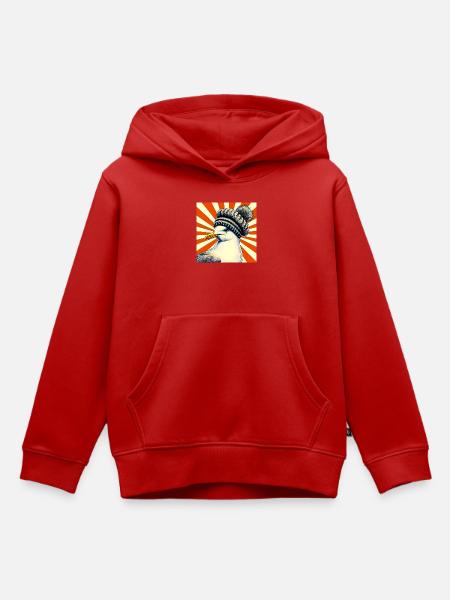 Möwe - Kinder Premium Organic Hoodie - Rot
