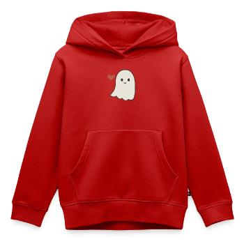 Halloween Geist Damen - Kinder Premium Organic Hoodie - Rot - Vorne - AI Model Kid Female (0cm)