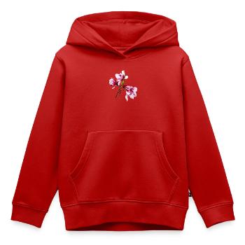 Toujours en croissance - Sweat Premium à capuche enfant bio - rouge - Devant - AI Model Kid Female (0cm)